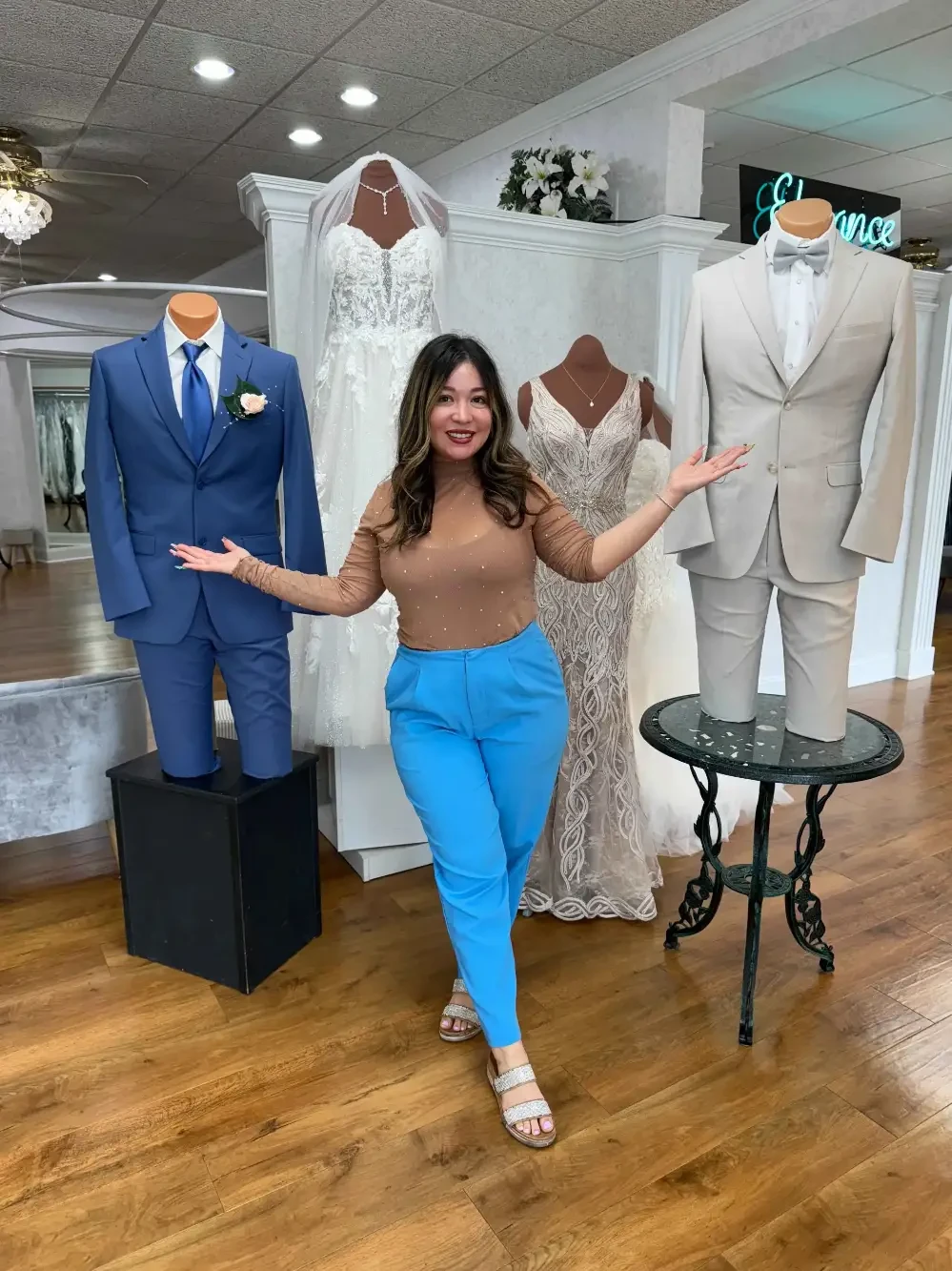 bridal stylists in Elegance Wedding Bridal Shop in Highland Indiana