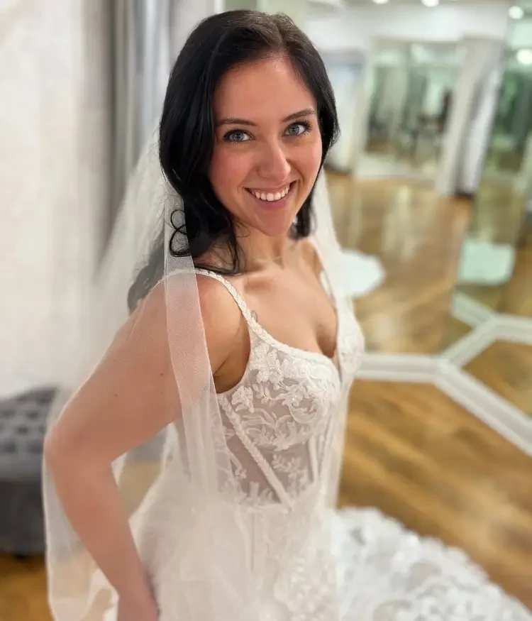bride wearing a wedding dress in merrillville indiana