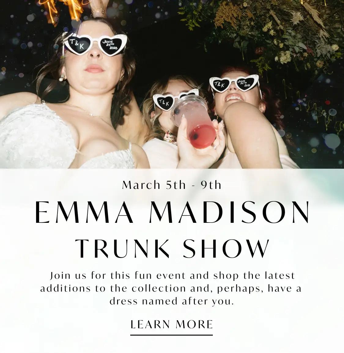 Emma Madison Trunk show Banner for mobile