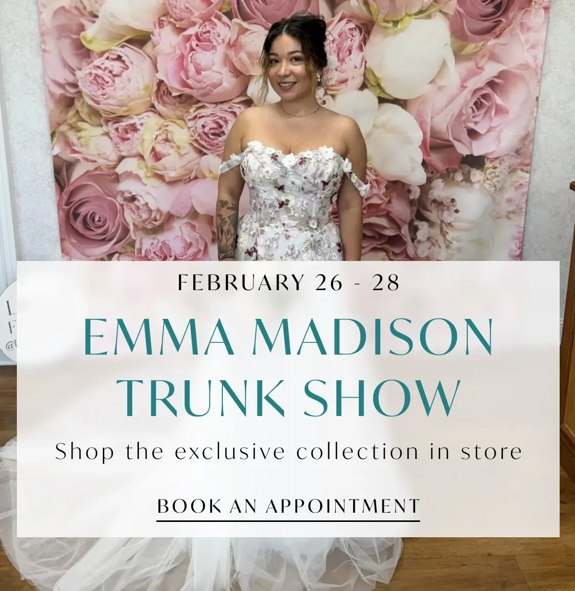 emma madison trunk show banner 2026