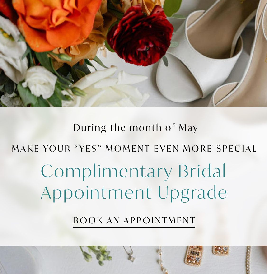 complementary bridal appointment upgrade in may 2026